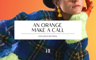 An Orange Make a Call